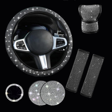 Steering Wheel Covers with Sparkly Crystal Diamond