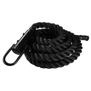 Black Polyester Climbing Rope