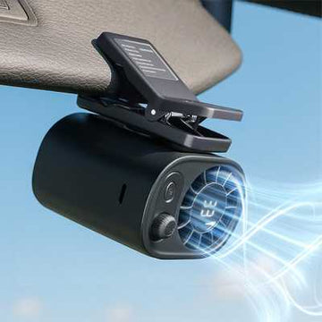 Car Clip On Fan with LED Display