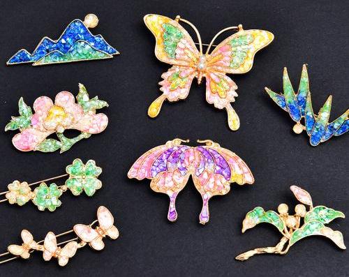 Intangible Cultural Heritage - Mother-of-Pearl DIY Brooch and Hairpin Kit