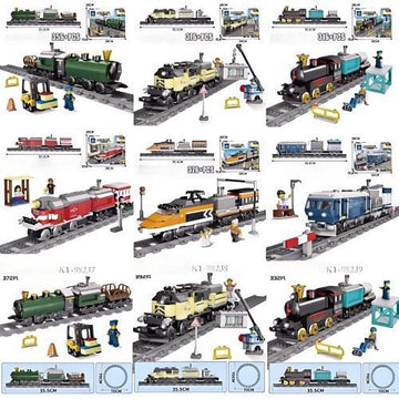Electric Train Track Assembly Building Blocks Toy