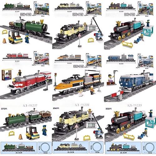 Electric Train Track Assembly Building Blocks Toy