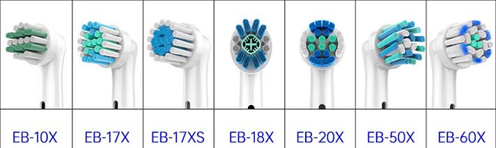 4 Pcs Replacement Toothbrush Heads Compatible with Oral B Braun