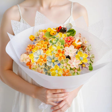 Jingdezhen Hand-kneaded Ceramic Flowers