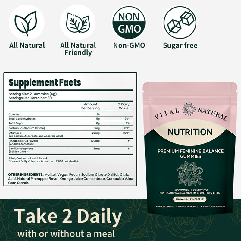 Vital Natural Premium Feminine Balance Gummies