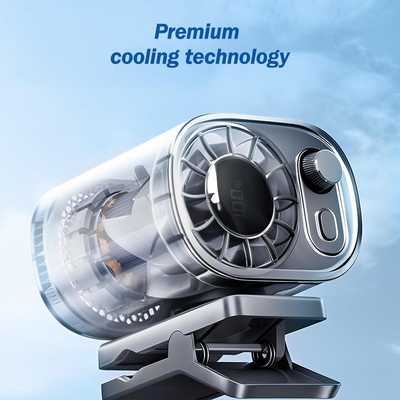 Car Clip On Fan with LED Display