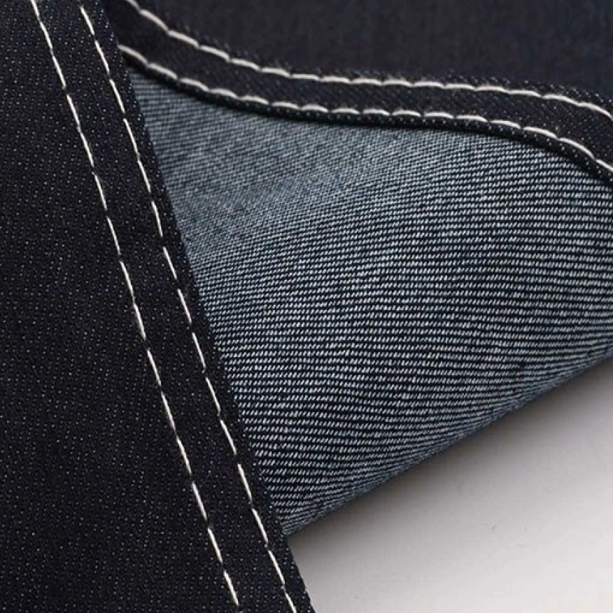 Heavy Dark Blue Denim Jeans Fabric