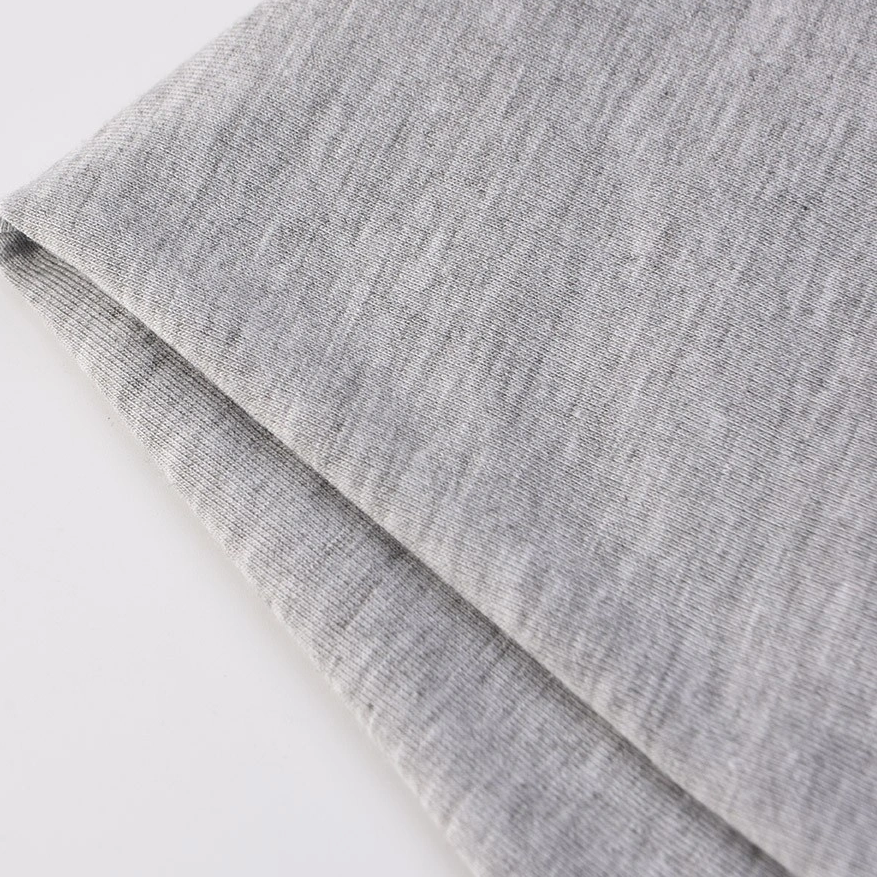 Heather Grey Single Jersey Fabric