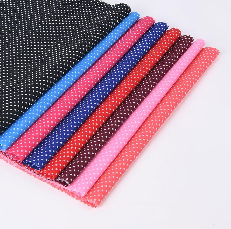 Polycotton Polka Dot Fabric