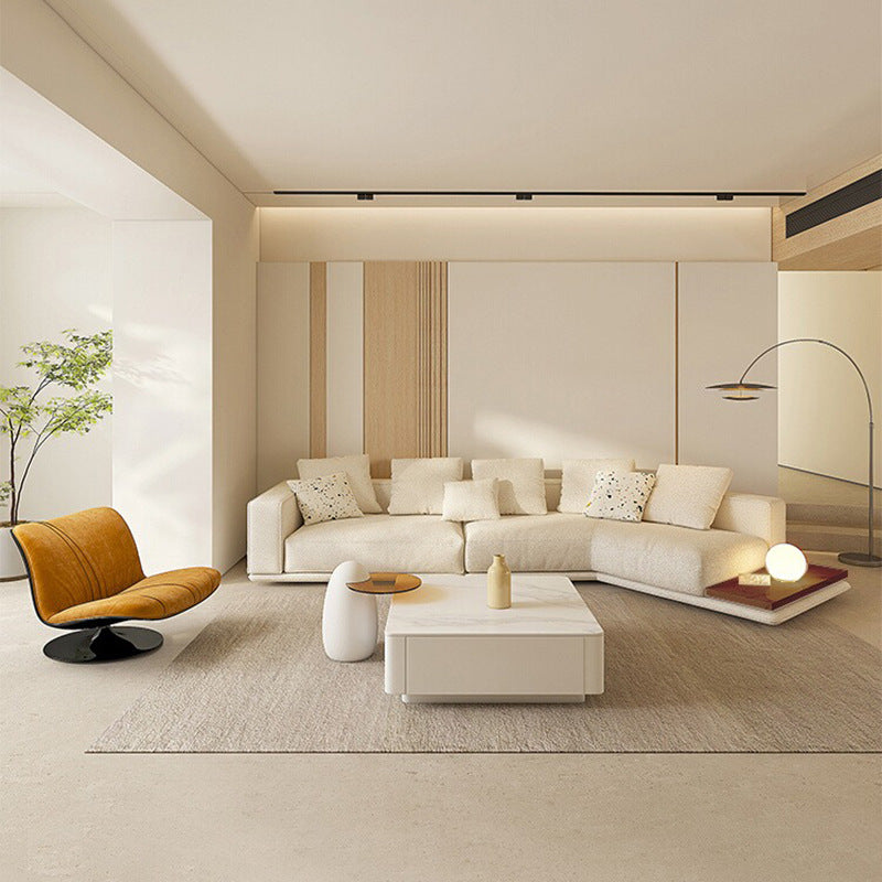 Italian Minimalist Horizon Sofa Living Room - Cotton Linen Fabric Sofa