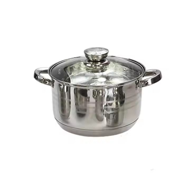 6 Pcs Stainless Steel Cookware Set