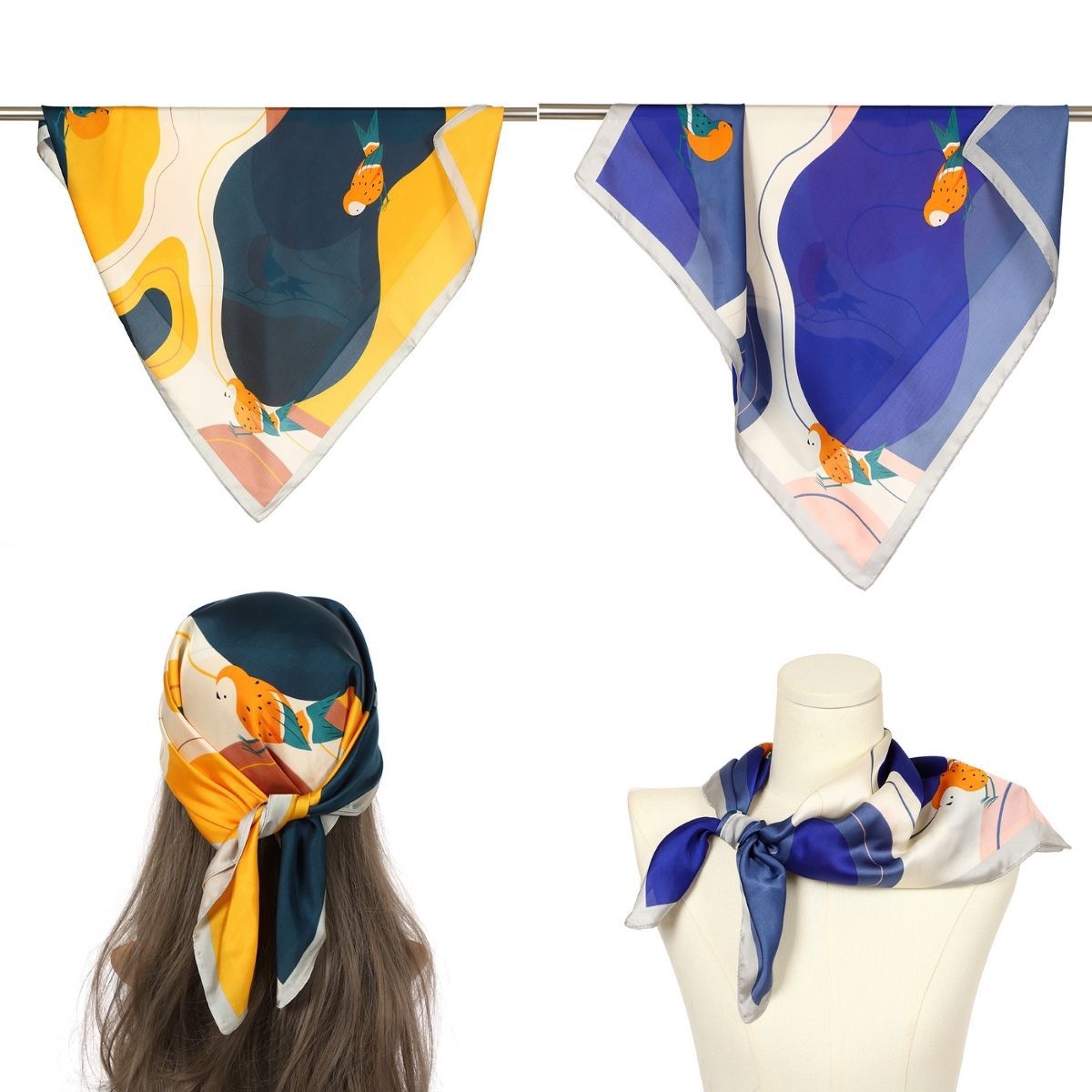 Silk Like Head Scarf