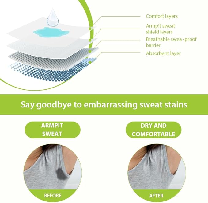 10 Pcs Armpit Sweat Pads