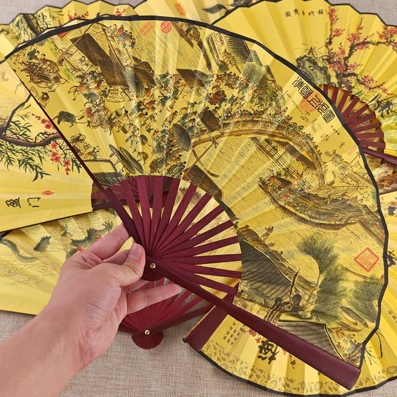 Chinese Style Bamboo-framed Summer Cooling Fan