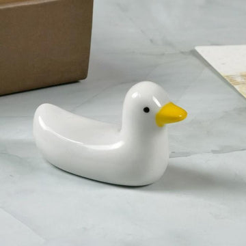 Ceramic Duck Chopstick Holder