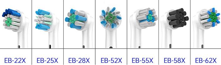 4 Pcs Replacement Toothbrush Heads Compatible with Oral B Braun