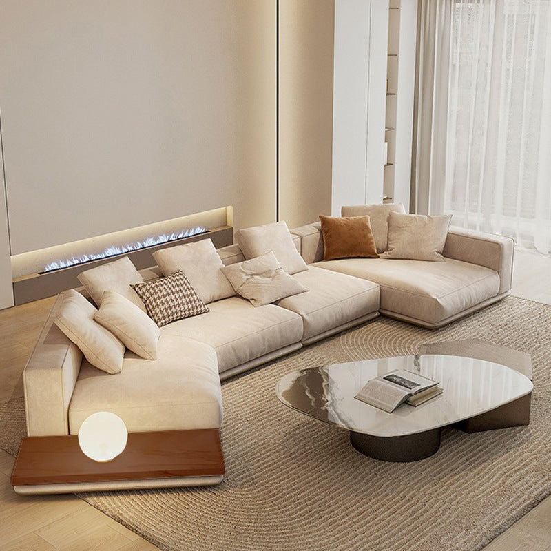 Italian Minimalist Horizon Sofa Living Room - Cotton Linen Fabric Sofa