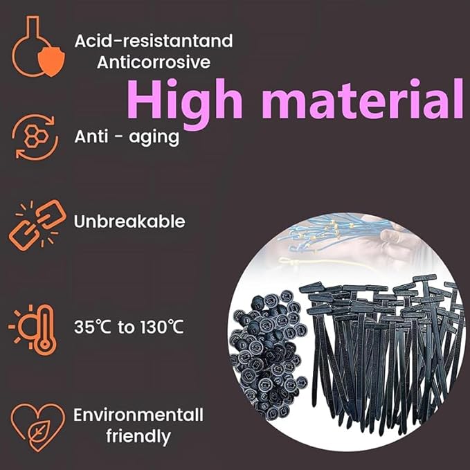 50 Pcs Nylon Universal Cable Tie Buckle