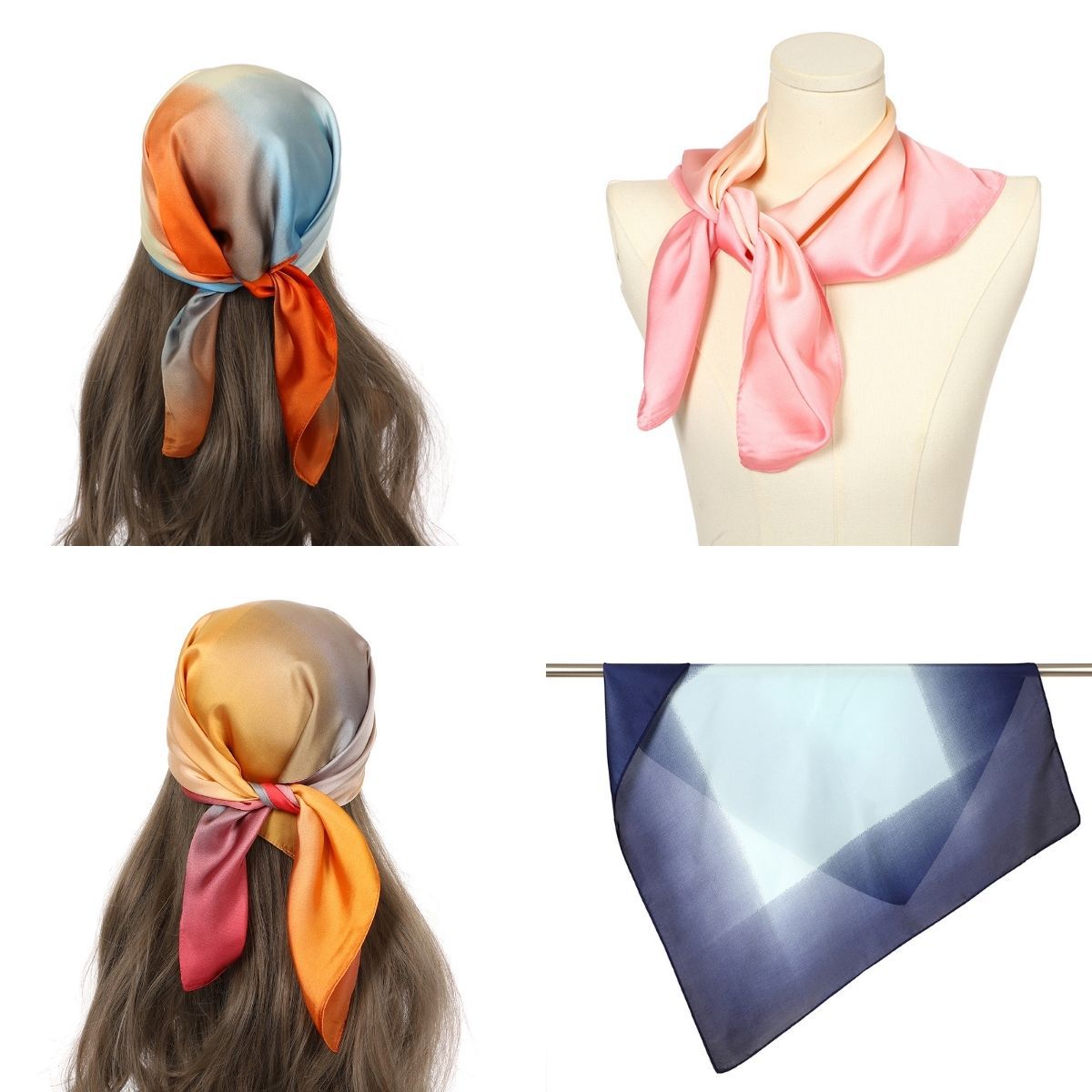 Silk Like Head Scarf