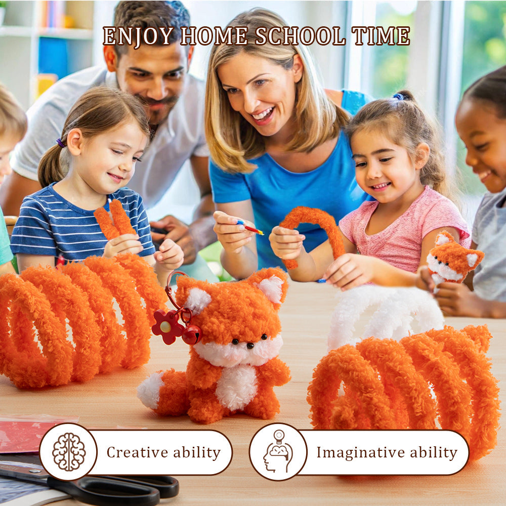 DIY Twist Stick Material Kit - Squirrel Pendant