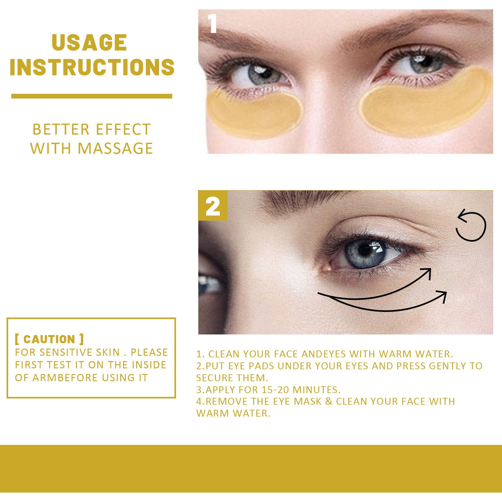 24k Gold Moisturizing Eye Mask