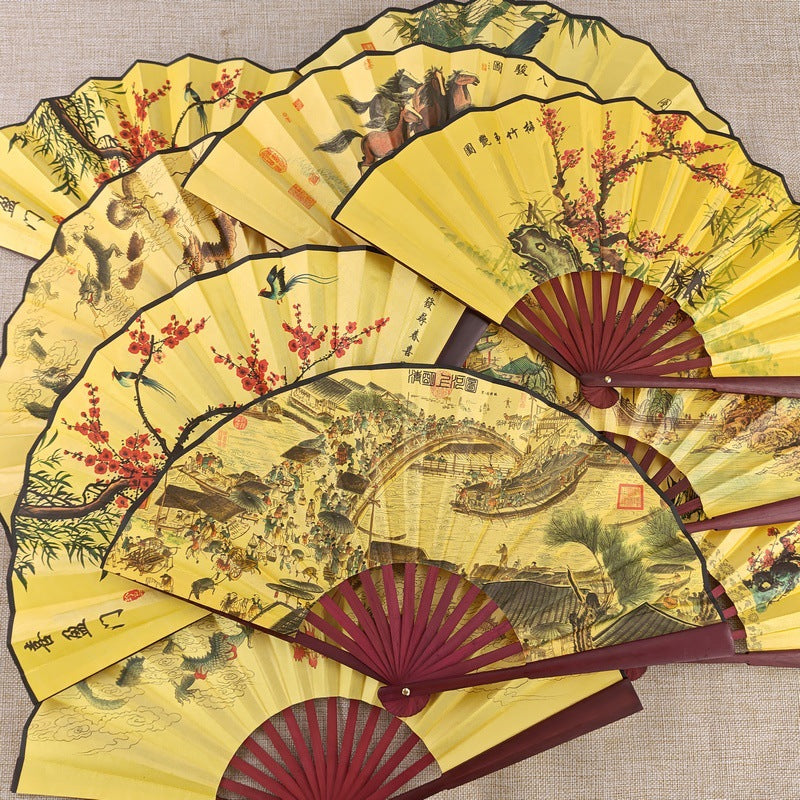 Chinese Style Bamboo-framed Summer Cooling Fan