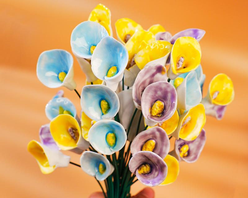 Jingdezhen Hand-kneaded Ceramic Flowers