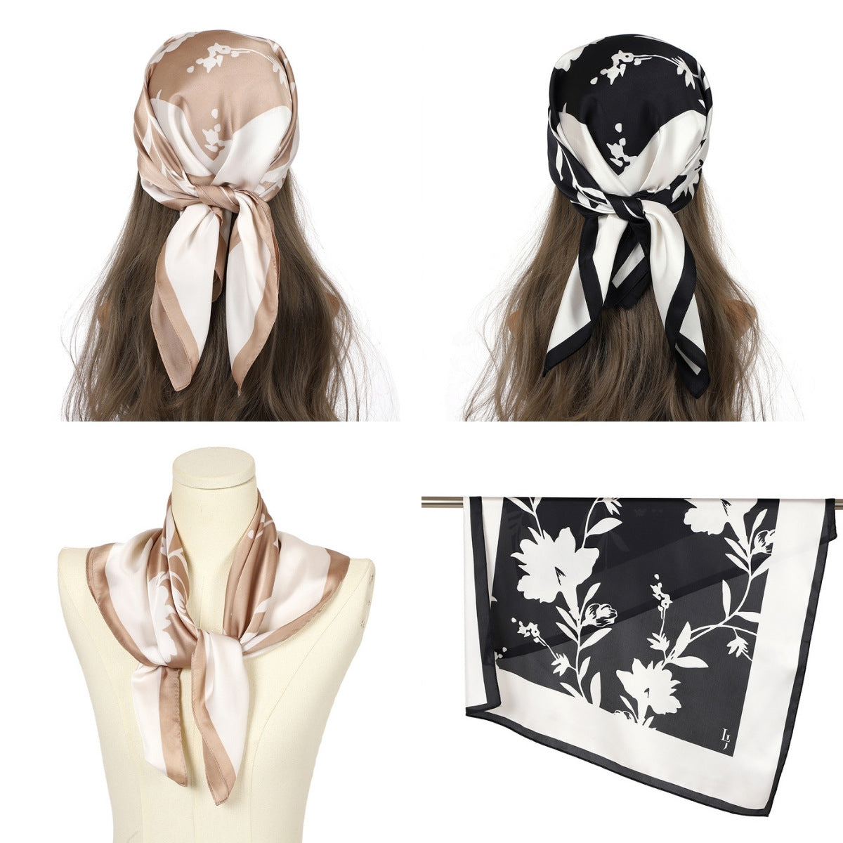 Silk Like Head Scarf