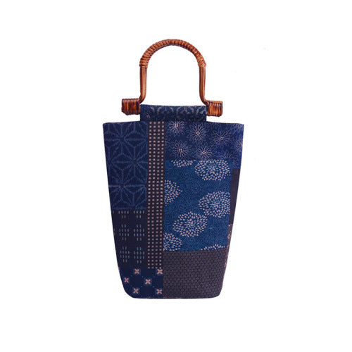 Intangible Cultural Heritage - Cotton Linen Bamboo Handle Bag