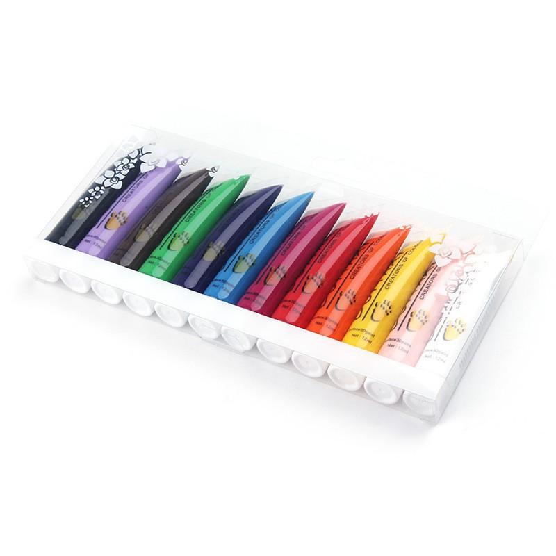 12 Color 3D Nail Art Painting Set