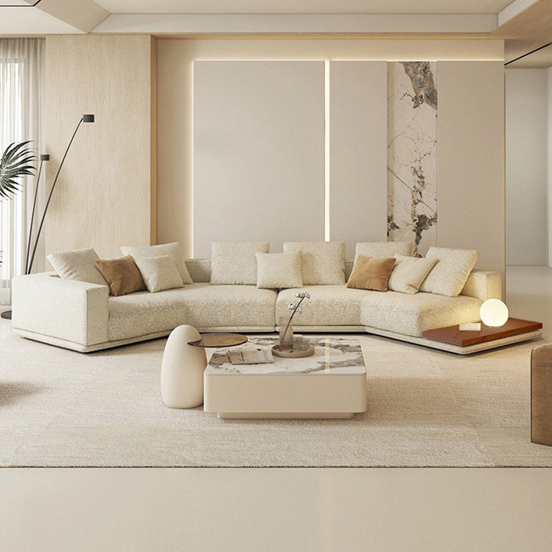 Italian Minimalist Horizon Sofa Living Room - Cotton Linen Fabric Sofa