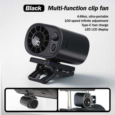 Car Clip On Fan with LED Display